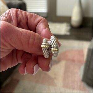 Women’s Lago two toned and diamond ring.